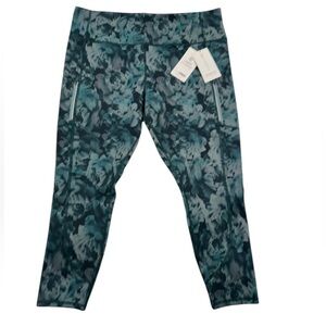 ATHLETA Rainier Printed Tight Legging Floral Soft Stretchy Pockets NWT Size 3X